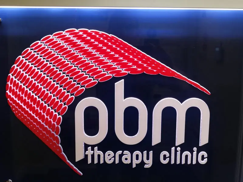 PBM Therapy Clinic Internal Led Sign